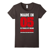 12th Birthday Gift T-Shirt Made in 05 Cute 12 Yrs Old Gift