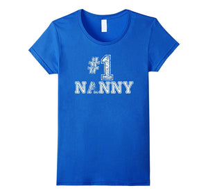 #1 Nanny T Shirt - Number One Sports Jersey Gift Tee