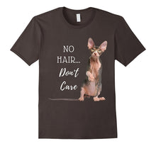 No Hair Don't Care Hairless Cat T Shirt (Sphynx Kitten)