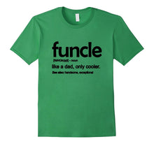 Mens Funcle Like a Dad Only Cooler Tshirt Cool Uncle Gifts