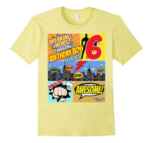 Superhero Birthday Shirt Boys 6 Amazing Awesome Super