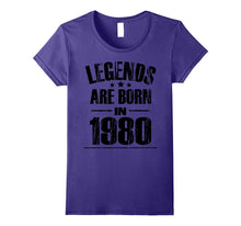 37th Birthday Gifts Tee Funny Legends Are Born in 1980 Shirt