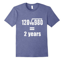 2nd Wedding Anniversary T-Shirt Math Equation Gift Shirt
