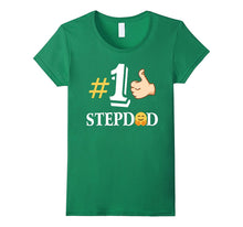 Number # 1 Stepdad With Cute Emoji Funny T-Shirt Gift