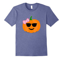 Pumpkin Girl T-Shirt Shades Emoji Halloween Costume Tee