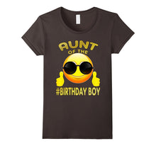 Aunt of the Birthday Boy Cool Emoji T-Shirt Gift for Aunt