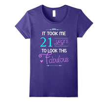 21st Birthday Gift Shirt Fabulous 21 Year Old Tshirt