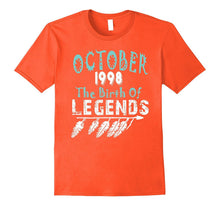 19 Year Old Shirt. Gift for Birthday October 1998 Shirt