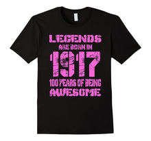 100 Years Old 100th Birthday B-Day Gift Legends 1917 T Shirt