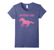 Kids Birthday Girl Horse Bling Gift T-Shirt for Girls