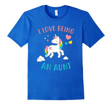 L Love Being an Aunt Tshirt - Funny Unicorn Aunt Gift Tee