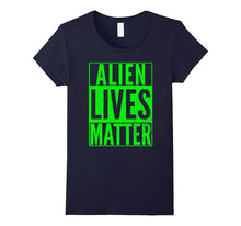ALIEN LIVES MATTER Halloween Costume Green Nerd Dork T-Shirt