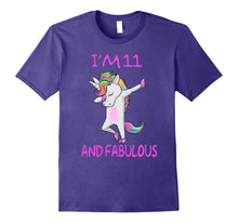 11 and Fabulous Sweet Eleventh Birthday Unicorn Dab T Shirt