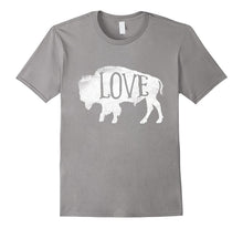 American Vintage Buffalo Silhouette Love Bison T Shirt Tee
