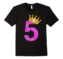 5th Birthday Shirt Princess Crown