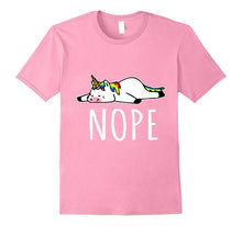 Nope Not Today T-Shirt Funny Tired & Lazy Unicorn Tee
