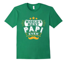 Mens World's Best PAPI Ever, Xmas/Father's Day T Shirt Gift Idea