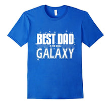 Best Dad in Galaxy Shirt Father's Day Tees Space