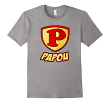 Papou Superhero T Shirt - Father's Day Super Gift Tee