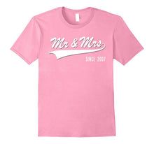 10th Wedding Anniversary Gift Mr and Mrs Since 2007 Tshirt