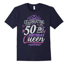 50th Birthday Queen Shirt Celebrating Party Crown Bday Gift