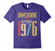 Awesome Since September 1976 T-Shirt Funny 41st Birthday Tee