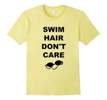 Swim Hair Don't Care Funny Swim Shirts for Men Women Kids
