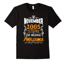 12th Birthday Awesome November 2005 T-Shirt, Birthday Gift