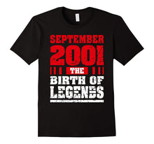 Made in 2001 16-Year-Old Teen September 16th Birthday Shirt