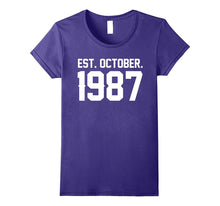Happy 1987 My 30 Th Birthday Gift Ideas Tshirt for Lover