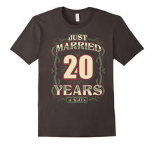 20th Wedding Anniversary Shirt Just Married 20 Years Ago