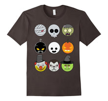 Funny Halloween Emoji T-Shirt Zombie Pumpkin Halloween Tee