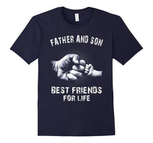 Men's Father Son Friends Fist Bump TShirt Dad Father's Day F