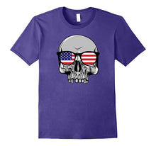 4th of July Independence Day Patriotic Skull Gift T-Shirt