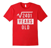 49th Birthday Gift 49 Yr Years Old Funny Square Root T Shirt