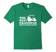 Mens the Best Grandpas Drive Golfcarts Funny Golf T-Shirt