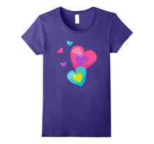 Cute Trendy & Modern Glitter Rainbow Hearts T-Shirt & Gift