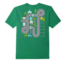 "PLAY CARS ON DADDY'S BACK!" Gift T-Shirt for Dad & Kids