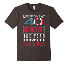 40th Birthday Born in November 1977 Year of Legends T-Shirt