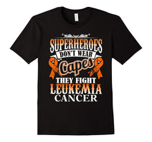 Superheroes Do Not Wear Capes Leukemia Cancer Awareness Tee