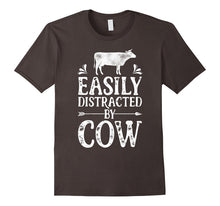 Easily Distracted by Cows T Shirt Funny Cow Farmer Gifts