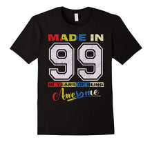 18th Birthday Shirt Made in 1999 18 Year Old Vintage Awesome