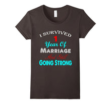 1st Wedding Anniversary Tshirt Marriage Husband Wife Couple