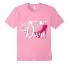 Birthday Diva Shirt Gift Sexy Sassy Pink High Heel Shoe