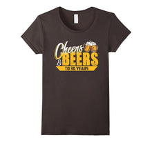 Funny 30th Birthday T-Shirt - Cheers and Beers to 30 Years
