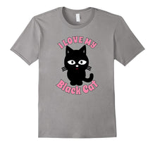 I Love My Black Cat Shirt Cute Kitty Halloween Kitten