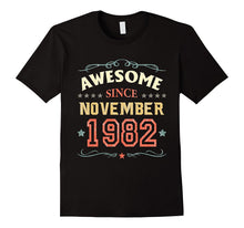 Awesome Since November 1982 T-Shirt Funny 35th Birthday Tee