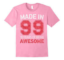 18th Birthday Gift T-Shirt Made in 99 Cute 18 Yrs Old Gift
