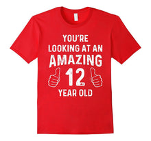 Amazing 12th Birthday Gift Funny 12 Year Old Bday Joke Shirt
