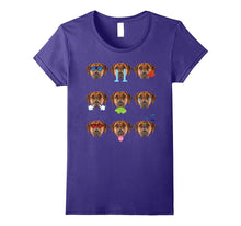 RHODESIAN RIDGEBACK Dog Nine Emotions Face Funny T-Shirt